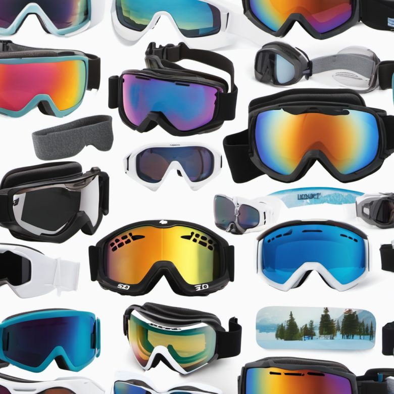 branded ski goggles